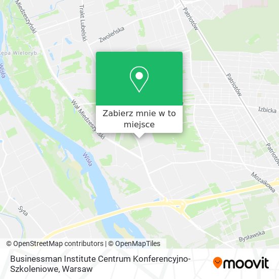 Mapa Businessman Institute Centrum Konferencyjno-Szkoleniowe