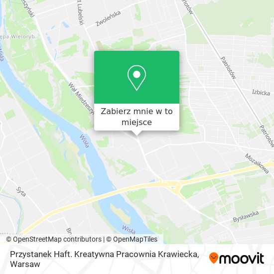 Mapa Przystanek Haft. Kreatywna Pracownia Krawiecka