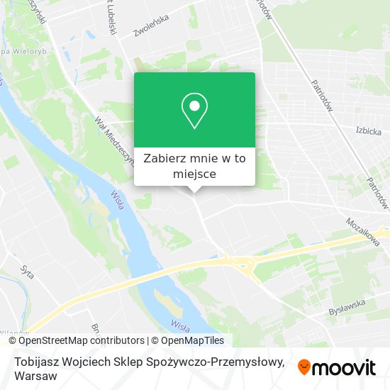 Mapa Tobijasz Wojciech Sklep Spożywczo-Przemysłowy