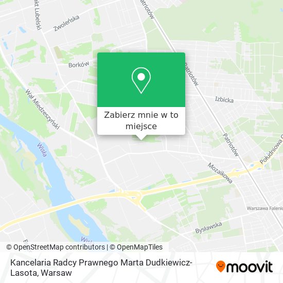 Mapa Kancelaria Radcy Prawnego Marta Dudkiewicz-Lasota