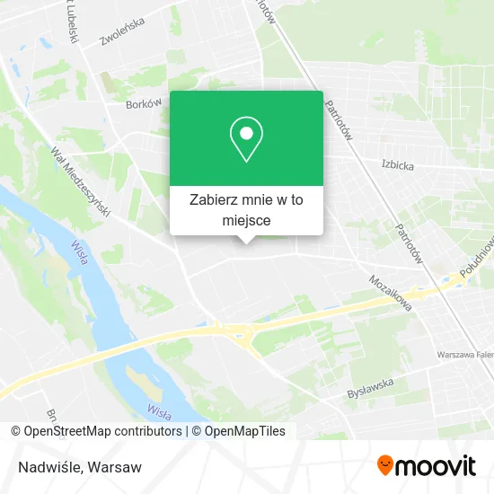 Mapa Nadwiśle