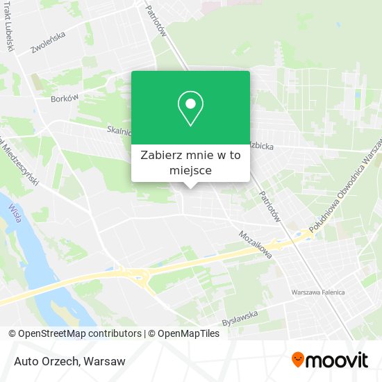 Mapa Auto Orzech