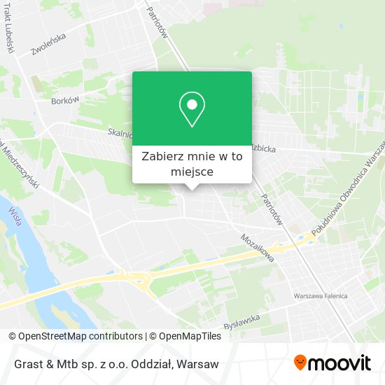 Mapa Grast & Mtb sp. z o.o. Oddział