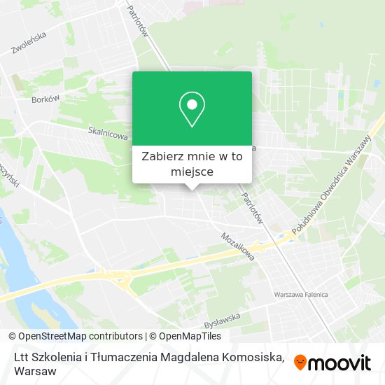 Mapa Ltt Szkolenia i Tłumaczenia Magdalena Komosiska