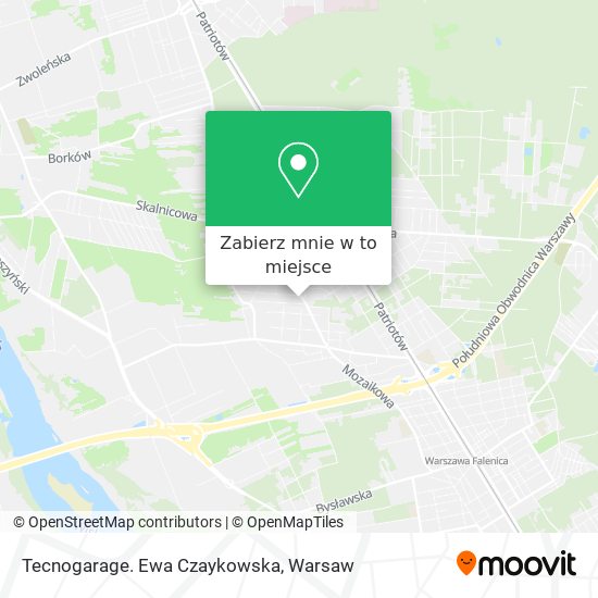 Mapa Tecnogarage. Ewa Czaykowska