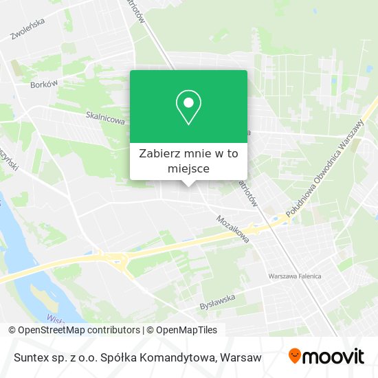 Mapa Suntex sp. z o.o. Spółka Komandytowa