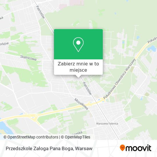 Mapa Przedszkole Załoga Pana Boga