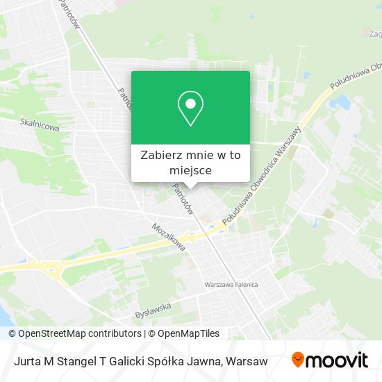 Mapa Jurta M Stangel T Galicki Spółka Jawna