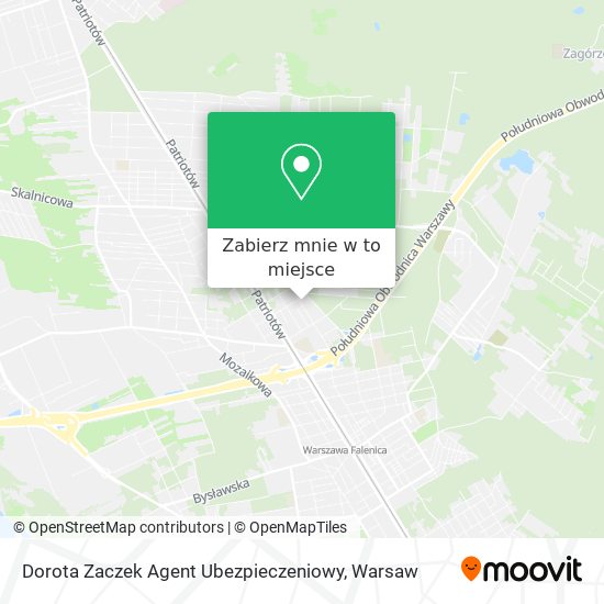 Mapa Dorota Zaczek Agent Ubezpieczeniowy