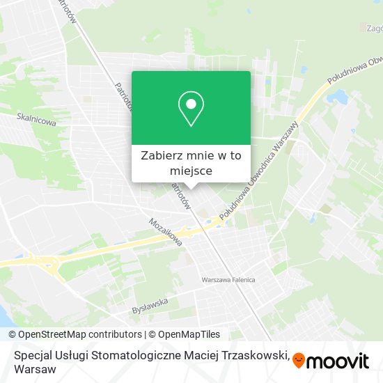 Mapa Specjal Usługi Stomatologiczne Maciej Trzaskowski