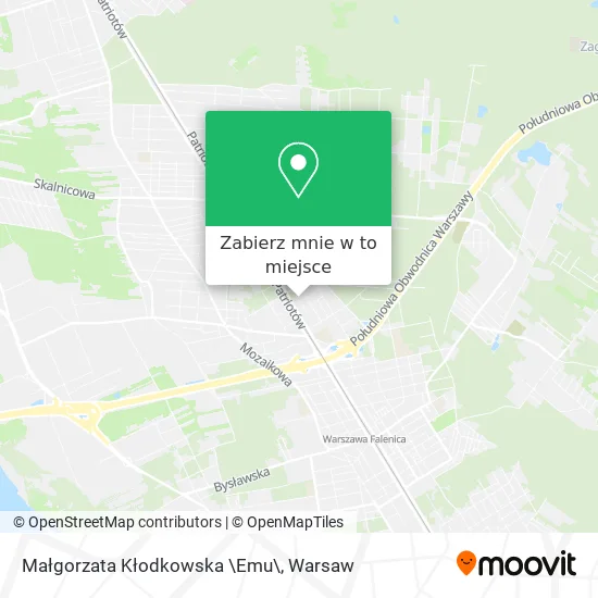 Mapa Małgorzata Kłodkowska \Emu\