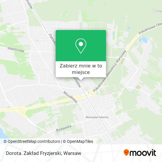 Mapa Dorota. Zakład Fryzjerski