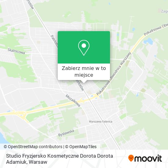 Mapa Studio Fryzjersko Kosmetyczne Dorota Dorota Adamiuk