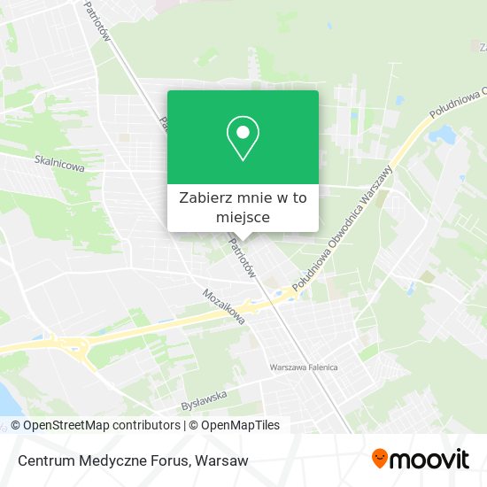 Mapa Centrum Medyczne Forus