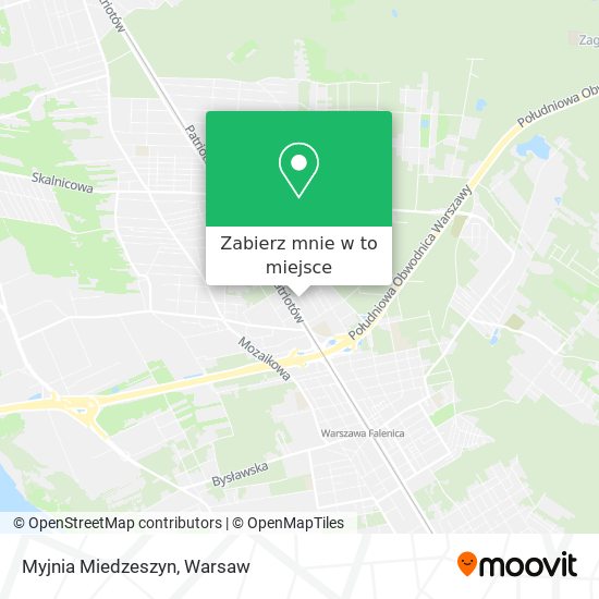 Mapa Myjnia Miedzeszyn