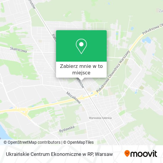 Mapa Ukraińskie Centrum Ekonomiczne w RP