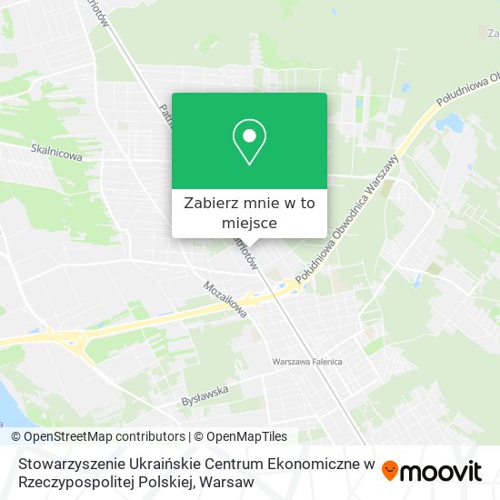 Mapa Stowarzyszenie Ukraińskie Centrum Ekonomiczne w Rzeczypospolitej Polskiej