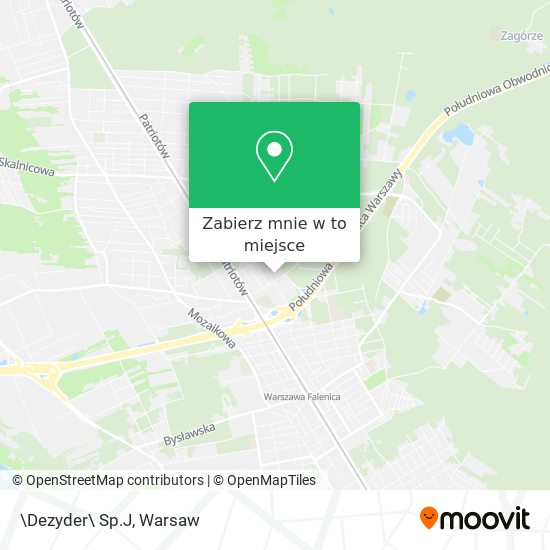 Mapa \Dezyder\ Sp.J