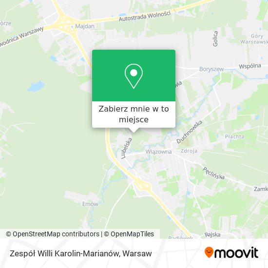 Mapa Zespół Willi Karolin-Marianów