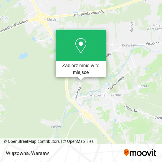 Mapa Wiązowna