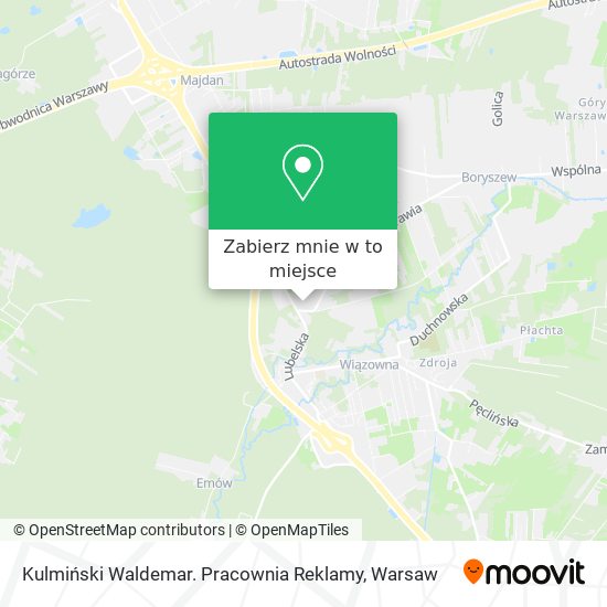 Mapa Kulmiński Waldemar. Pracownia Reklamy