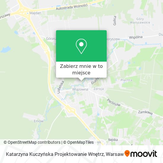 Mapa Katarzyna Kuczyńska Projektowanie Wnętrz