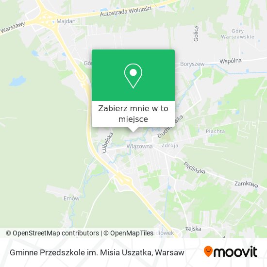 Mapa Gminne Przedszkole im. Misia Uszatka