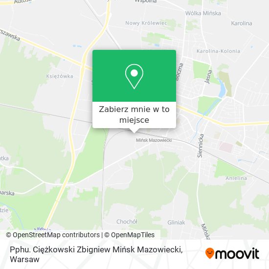 Mapa Pphu. Ciężkowski Zbigniew Mińsk Mazowiecki