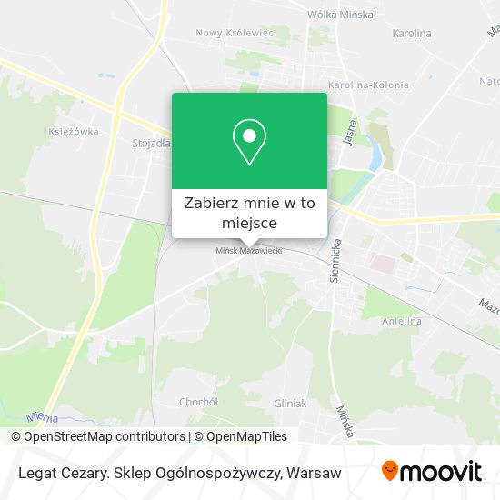 Mapa Legat Cezary. Sklep Ogólnospożywczy