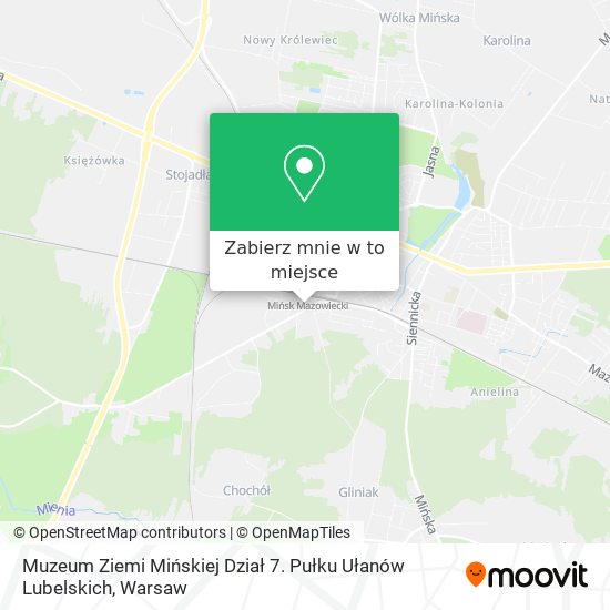 Mapa Muzeum Ziemi Mińskiej Dział 7. Pułku Ułanów Lubelskich