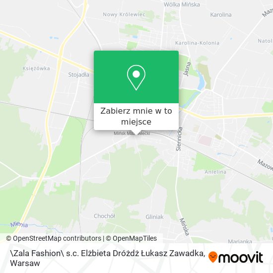 Mapa \Zala Fashion\ s.c. Elżbieta Dróżdż Łukasz Zawadka