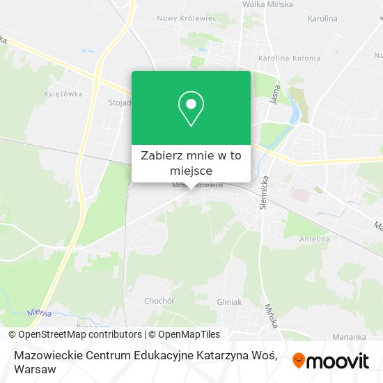 Mapa Mazowieckie Centrum Edukacyjne Katarzyna Woś