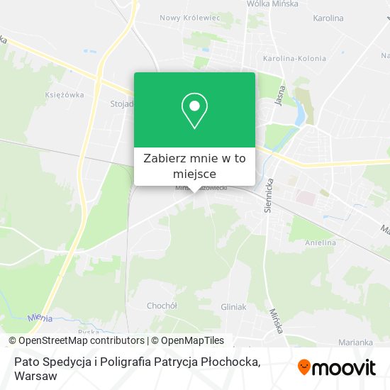 Mapa Pato Spedycja i Poligrafia Patrycja Płochocka