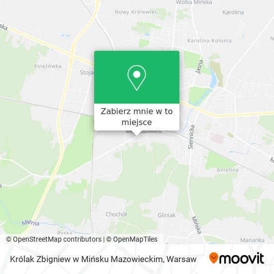 Mapa Królak Zbigniew w Mińsku Mazowieckim