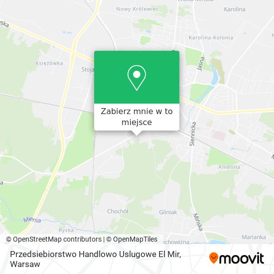 Mapa Przedsiebiorstwo Handlowo Uslugowe El Mir