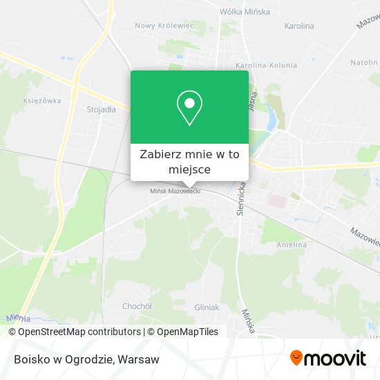 Mapa Boisko w Ogrodzie