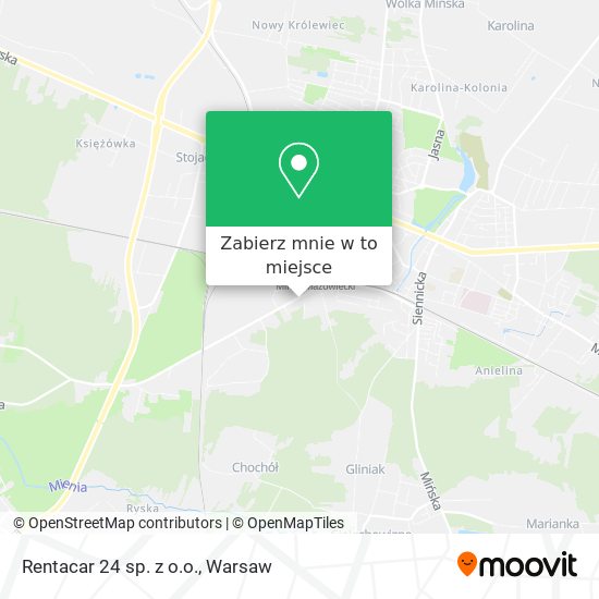 Mapa Rentacar 24 sp. z o.o.