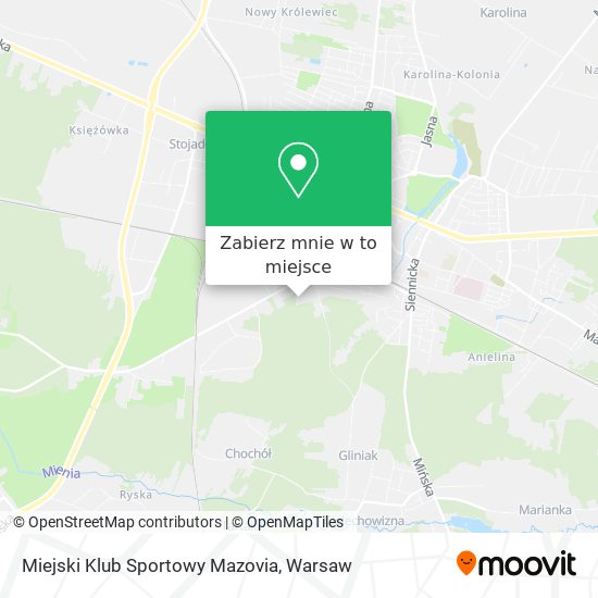 Mapa Miejski Klub Sportowy Mazovia