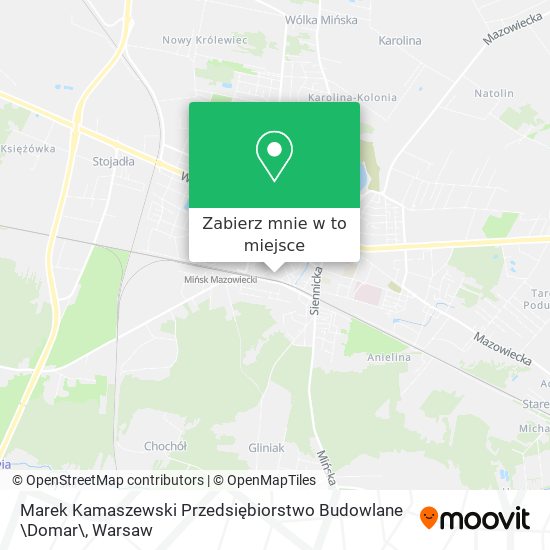 Mapa Marek Kamaszewski Przedsiębiorstwo Budowlane \Domar\