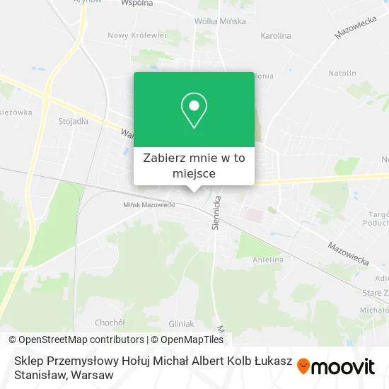 Mapa Sklep Przemysłowy Hołuj Michał Albert Kolb Łukasz Stanisław