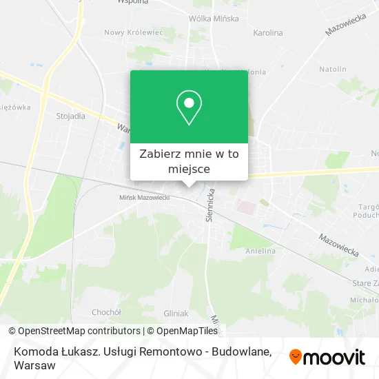 Mapa Komoda Łukasz. Usługi Remontowo - Budowlane