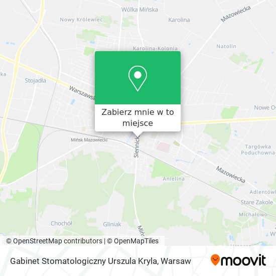 Mapa Gabinet Stomatologiczny Urszula Kryla