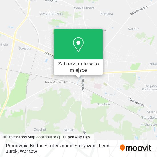 Mapa Pracownia Badań Skuteczności Sterylizacji Leon Jurek