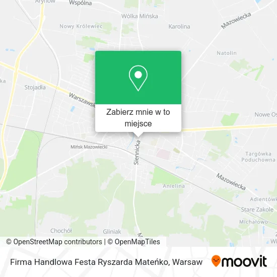 Mapa Firma Handlowa Festa Ryszarda Mateńko