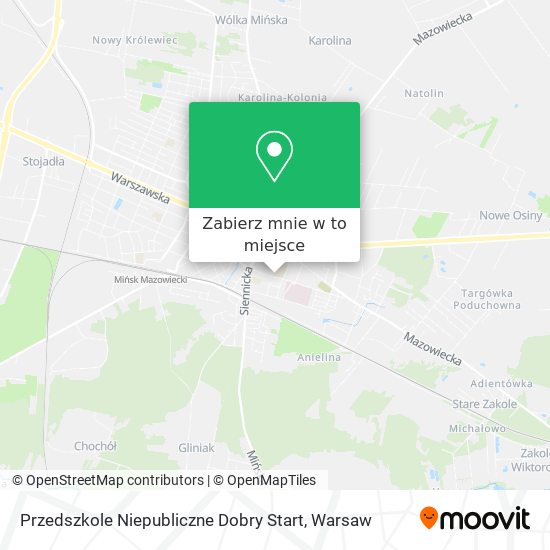 Mapa Przedszkole Niepubliczne Dobry Start