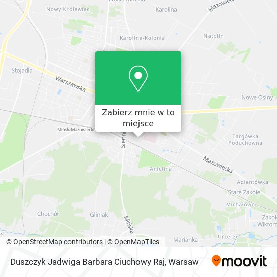 Mapa Duszczyk Jadwiga Barbara Ciuchowy Raj