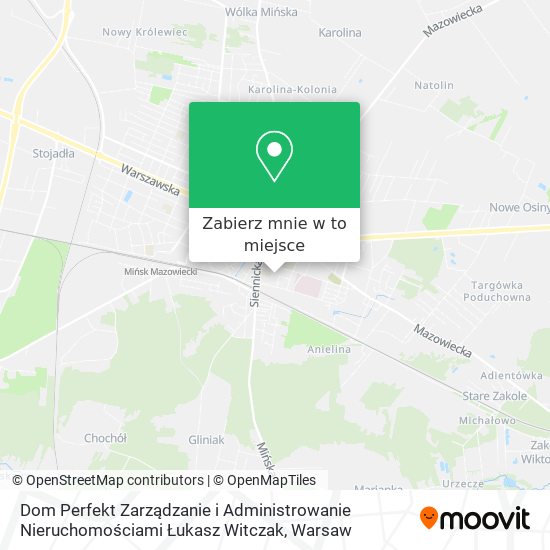 Mapa Dom Perfekt Zarządzanie i Administrowanie Nieruchomościami Łukasz Witczak