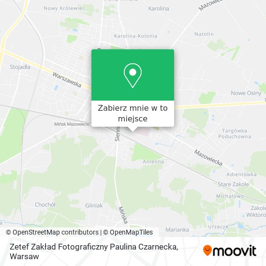 Mapa Zetef Zakład Fotograficzny Paulina Czarnecka