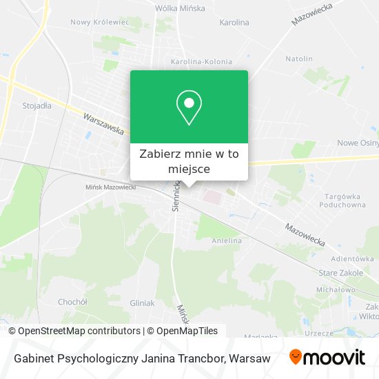 Mapa Gabinet Psychologiczny Janina Trancbor