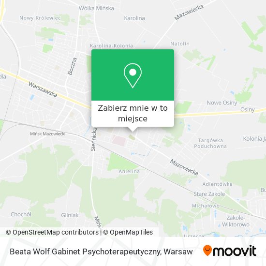 Mapa Beata Wolf Gabinet Psychoterapeutyczny